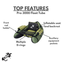 Pro 3000 Float Tube for Fishing and Angling (Made by Caddis Sports, Inc.) (Pro 3000)