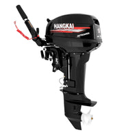 WPORDE 18HP 2-Stroke Outboard Motor Boat Engine, 246cc Heavy-Duty Fishing Boat Motor Marine Short Shaft Engine with CDI Ignition System Water-Cooled