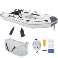 MADOG 1-4 Person Inflatable Boat(Oars Included), Inflatable Raft for Water Sports, Quick Inflation & Deflation, 790lb Weight Capacity