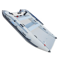 BRIS 11 ft Inflatable Catamaran Inflatable Boat Inflatable Dinghy Mini Cat Boat Gray