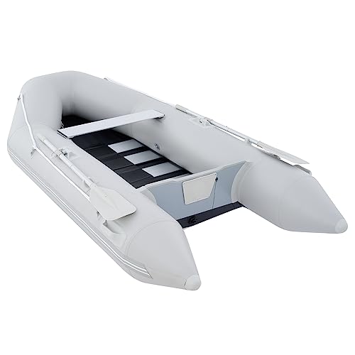 CO-Z 10 ft Inflatable Dinghy Boats with Aluminium Alloy Floor, 4
