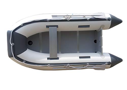 VEVOR Inflatable Dinghy Boat, 6-Person Transom Sport Tender Boat, with  Marine Wood Floor and Adjustable Aluminum Bench, 1500 lbs Inflatable Fishing  Boat Raft, Aluminum Oars, Air Pump, and Carry Bag