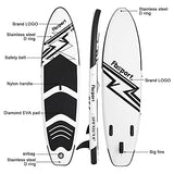 FBSPORT Premium Inflatable Stand Up Paddle Board (6 inches Thick) with SUP Accessories & Carry Bag | Wide Stance, Surf Control, Non-Slip Deck