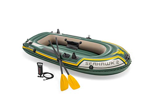 Intex Seahawk 2: 2-Person Inflatable Boat Set with French Oars and Pum –  Raft Finder