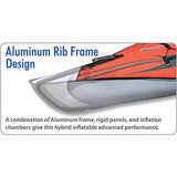 Advanced Elements AE1007-E AdvancedFrame Convertible Elite Inflatable Kayak , Red, 15ft