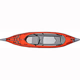 Advanced Elements AE1007-E AdvancedFrame Convertible Elite Inflatable Kayak , Red, 15ft