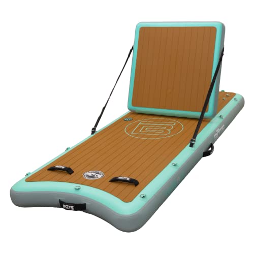 BOTE Aero Inflatable Hangout Suite Lounge, Removable Back Rest Reclining Pool Lake Beach Float, Adults Kids Family Friendly, 8 Foot in Classic Seafoam