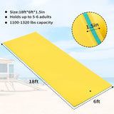 Outroad Water Floating Mat Water Floating Foam Pad for Lakes Lily Pad Beach Floatation Pad for Pools &Beach, Multiple Size, 18'x6' Yellow