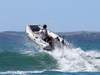 Takacat, Sport Series, Inflatable Dinghy, Fishing Dinghy Boat, Inflatable Dinghy Boat, Inflatable Boat Dinghy, Yacht Dinghy, Inflatable Dinghy with Motor Mount (380S / 3.8 Meters, Gray)