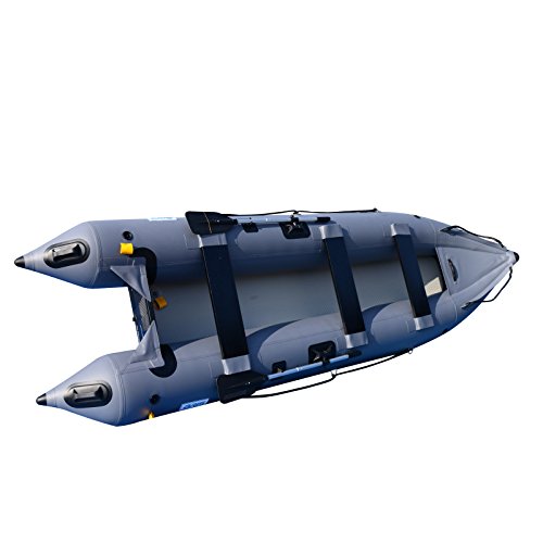 BRIS 14.1ft Inflatable Boat Inflatable Kayak 3 Person Kayak Canoe Fish –  Raft Finder