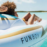 FUNBOY Giant Inflatable Yacht Convertible Pool Float, Luxury Float for Summer Pool Parties and Entertainment