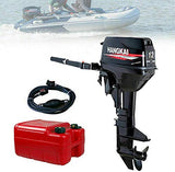 12HP Outboard Motor Boat Engine Gasoline Outboard Motor Marine Inflatable Fishing Boat Engine Yacht Motor CDI Water Cooling System 169CC 8.8KW