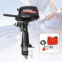 YIYIBYUS 6.5HP 4 Stroke Outboard Motor,123CC Gas Powered Boat Engine with Cooling System & CDI Ignition System,Heavy Duty Fishing Boat Motor for Fishing Boats, Dinghies,Inflatable Boats,EPA Certified