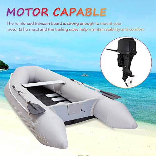 CO-Z 10 ft Inflatable Dinghy Boats with Aluminium Alloy Floor, 4 Perso –  Raft Finder
