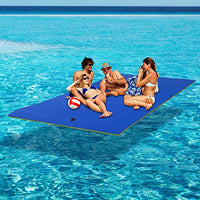 Floating Mat, 9/12/18 X 5Ft Water Floating Mat Pad for Lake, Extra Large Floating Island, 3-Layer Tear-Resistant Xpe Foam, Multiple Size, Float Water Mats for Boating for Lake, Ocean (18X5, Blue)
