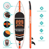 FunWater SUP Inflatable Stand Up Paddle Board 11'x33''x6'' Ultra-Light (18.5lbs) Paddleboard with ISUP Accessories