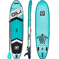 GILI All Around Inflatable Stand Up Paddle Board Package (Teal)