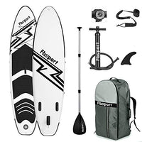 FBSPORT Premium Inflatable Stand Up Paddle Board (6 inches Thick) with SUP Accessories & Carry Bag | Wide Stance, Surf Control, Non-Slip Deck