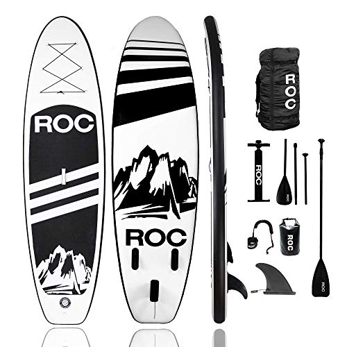 Roc Inflatable Stand Up Paddle Board with Premium sup Accessories & Ba –  Raft Finder