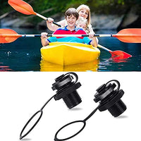 Inflatable Boat Air Valve,2PCS Inflatable Boat Spiral Air Plugs One-Way Inflation Replacement Screw for Inflatable Boat