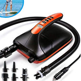 20PSI High Pressure SUP Electric Air Pump,Dual Stage Inflation Paddle Board Pump for Inflatable Stand Up Paddle Boards, Boats,Kayak,12V DC Car Connector