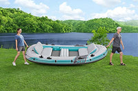 Hydro-Force 11'11" x 65" Adventure Elite X5 Inflatable Raft Set | Fits Up to 5 Adults | Includes Boat, Aluminum Oars, Hand-Pump, Gear Pouch, Carry Bag, Repair Patch Kit