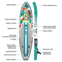 BOTE Flood Aero Inflatable Stand Up Paddle Board, SUP with Accessories | Pump, Paddle, Fin, Travel Bag | Native Patchwork…