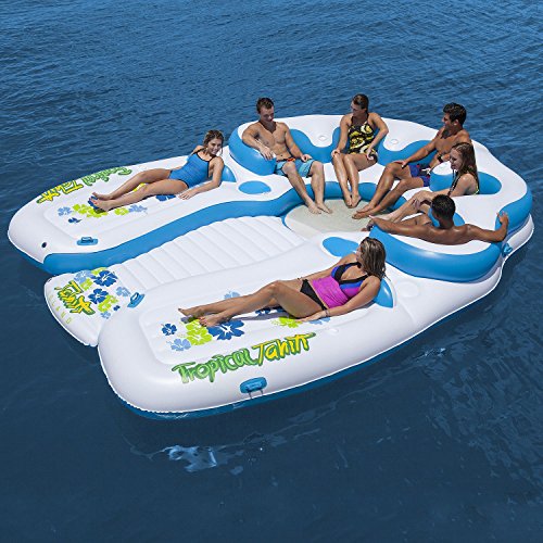 Tropical Tahiti Floating Island 7 Person Inflatable Raft