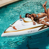 FUNBOY Giant Inflatable Yacht Convertible Pool Float, Luxury Float for Summer Pool Parties and Entertainment