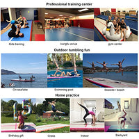 ibigbean Inflatable Gymnastics Tracker Tumbling Mats for Kit Inflatable Gym Air Mat Gymnastics Equipment(40'L x 6.6'W x 12''H)