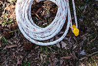 SGT KNOTS Twisted Poly Dacron Rope - 3 Strand Line with Polyolefin Core for Marine, Commercial & DIY Projects (1/2" x 600ft, White)