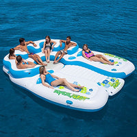 Tropical Tahiti Floating Island 7 Person Inflatable Raft