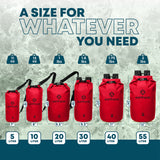 Earth Pak Waterproof Dry Bag - Roll Top Waterproof Backpack Sack Keeps Gear Dry for Kayaking, Beach, Rafting, Boating, Hiking, Camping and Fishing with Waterproof Phone Case