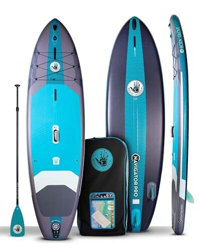 Navigator Pro 10’6″ Inflatable Paddle Board – Silver/Teal