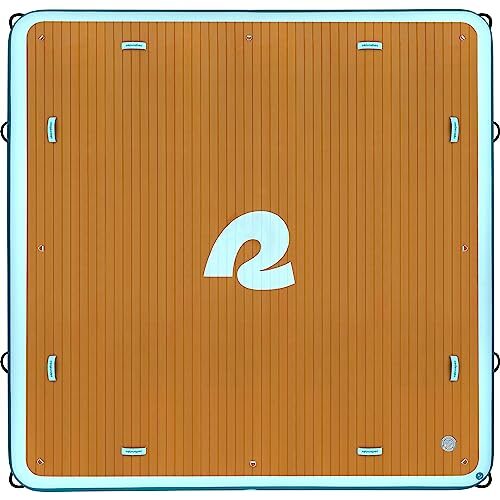 Retrospec Unisex-Adult XL x 10 ft Inflatable Floating Dock, Atlantic Blue