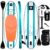 Roc Inflatable Stand Up Paddle Boards with Premium SUP Paddle Board Accessories, Wide Stable Design, Non-Slip Comfort Deck for Youth & Adults (Aqua)